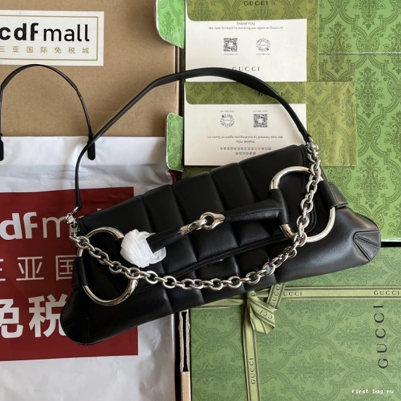 MEDIUM BAG SHOULDER GUCCI HORSEBIT CHAIN 0709